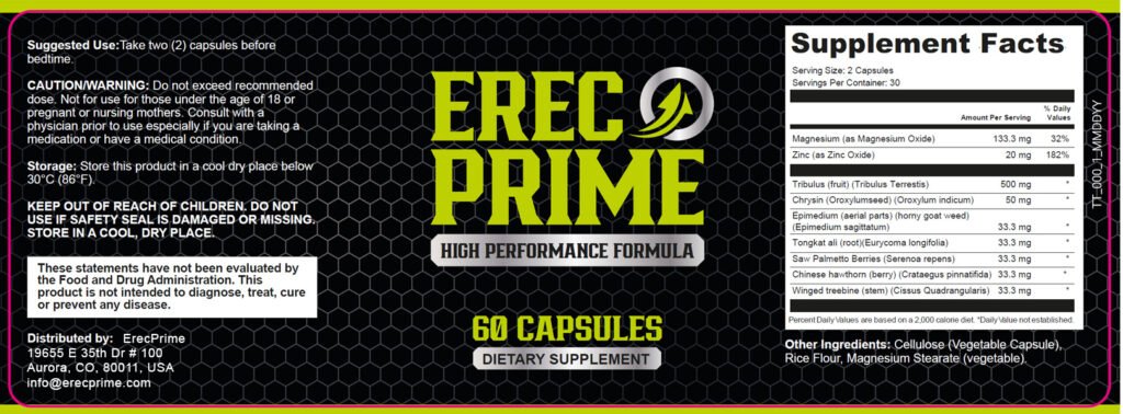 Eric prime Say Goodbye to ED #1 Erec Prime Natural Path to Vitality in USA
