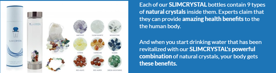 Power of SLIMCRYSTAL Bottles SLIM CRYSTAL energy