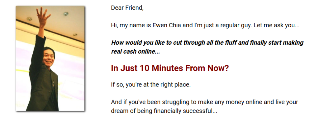 Ewen Chia's 10 Minute Cash System!